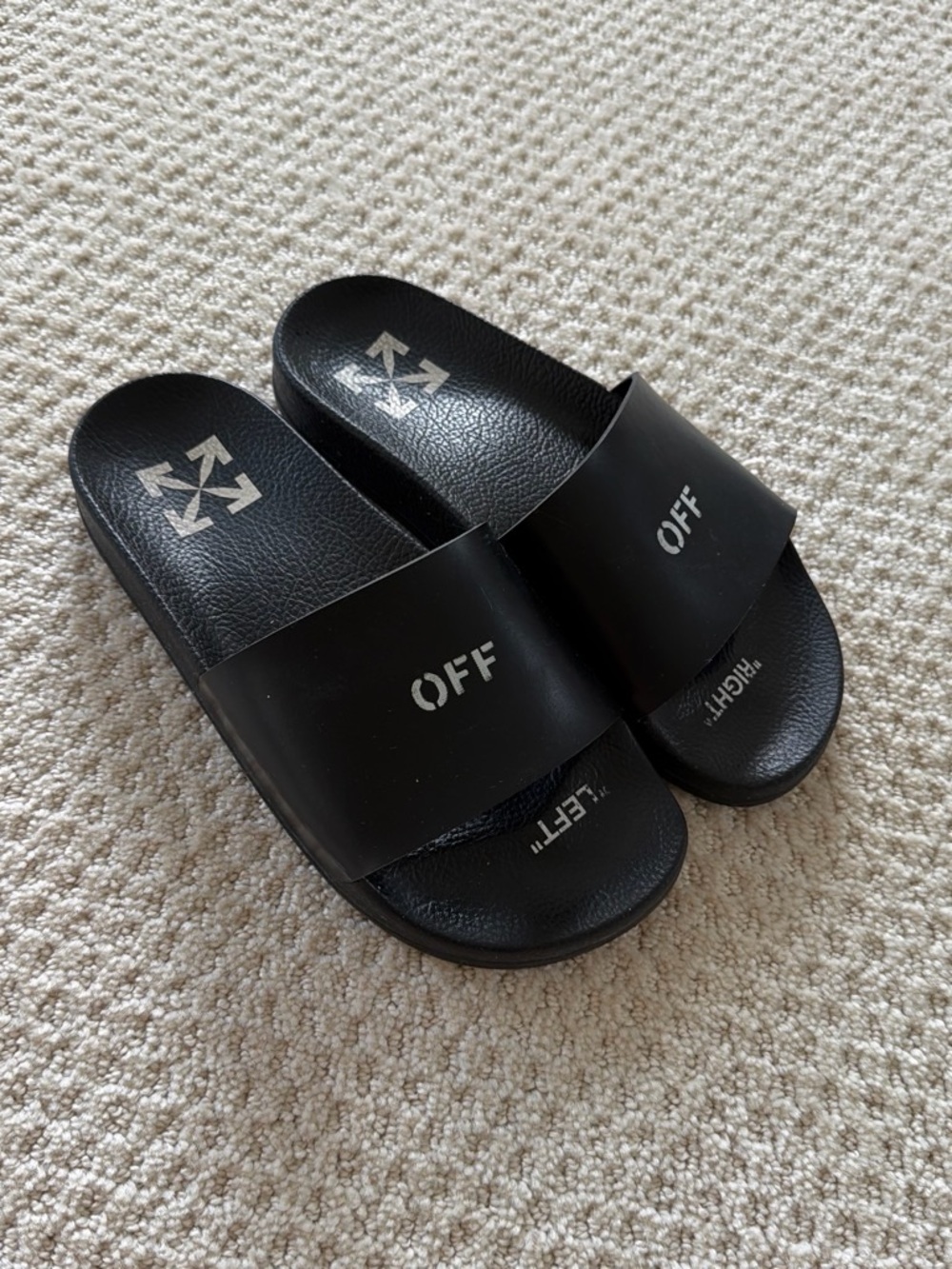 Off White pool slides